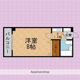 ロイヤル21【6階】の間取り