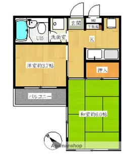 みずほ台宝ハイツ【2階】の間取り