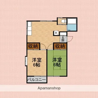 スカイハイツ【2階】の間取り