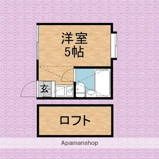 エクセル鶴瀬【102号室】の間取り