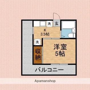 ペアーパレス【4階】の間取り