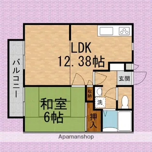 シティハイツサイキⅡ【1階】の間取り