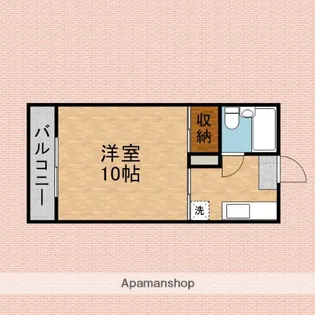 コーポシャトレーヌ西【2階】の間取り
