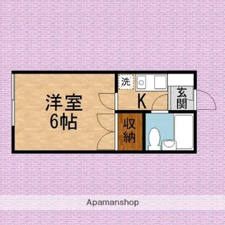 オンザウェル【1階】の間取り