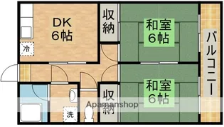 ゆたかハイツ【1階】の間取り