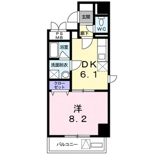 アルビレオ志木【3階】の間取り