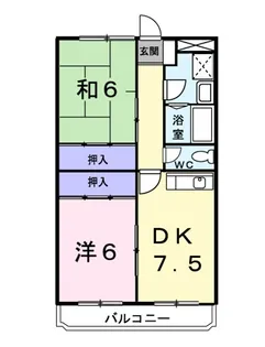 ニューシャトー【2階】の間取り