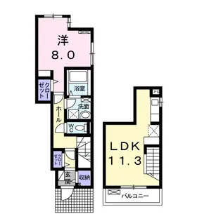 アウローラ・M【1階】の間取り