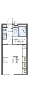 レオパレスVENTVERT【1階】の間取り