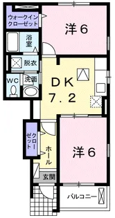 グラース・Ⅱ【1階】の間取り