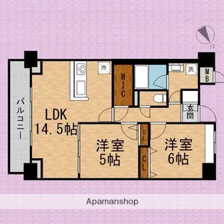 カーサパトリス【3階】の間取り