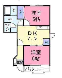 セレーノ オヴェスト【1階】の間取り