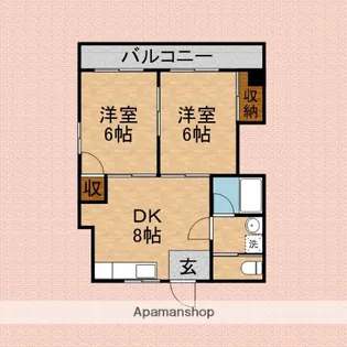 サニープレイス85【2階】の間取り