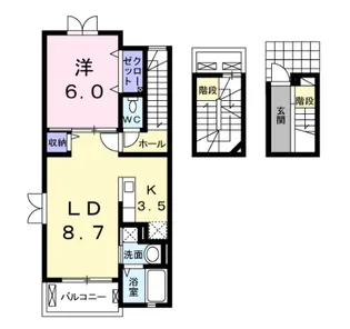 サニー・ハイターⅢ【3階】の間取り
