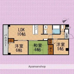 マンション白梅【2階】の間取り