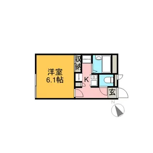 レオパレスみずほセカンド【1階】の間取り