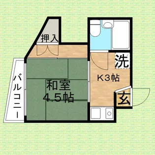 コーポ松井【303号室号室】の間取り