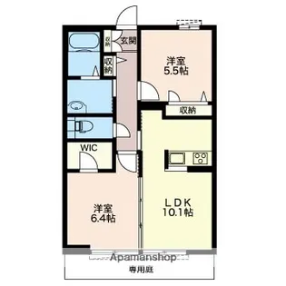 フルーリア【1階】の間取り