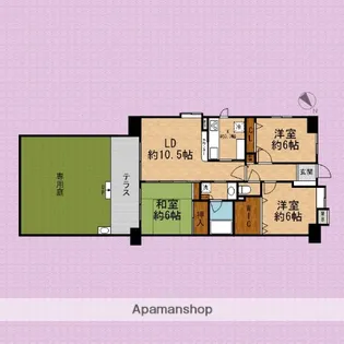 ウィズ志木南【1階】の間取り