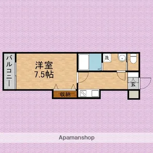 カサブランカ【1階】の間取り