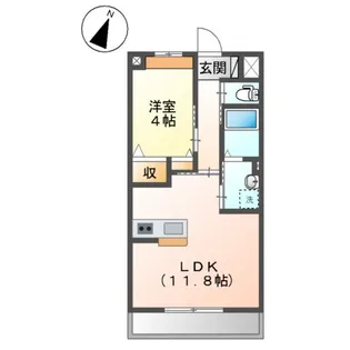 ベルグラース西大宮【3階】の間取り