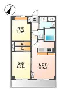 グローリア志木【3階】の間取り