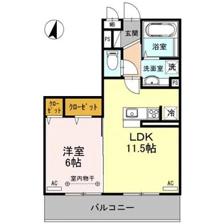 エミネンスⅢ【2階】の間取り
