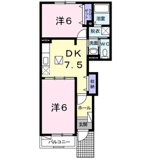パークサイド【1階】の間取り
