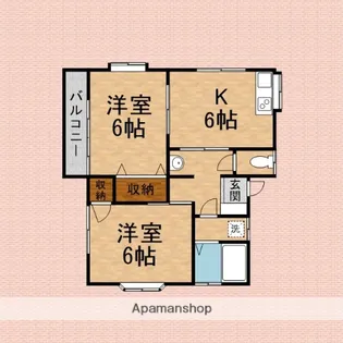 メゾンルピナス【2階】の間取り