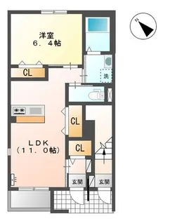 サニーコート【1階】の間取り