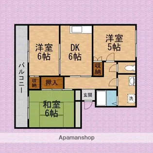 サンライズ根岸台【2階】の間取り