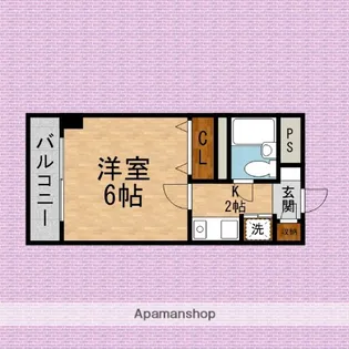 ラカータ川越【3階】の間取り