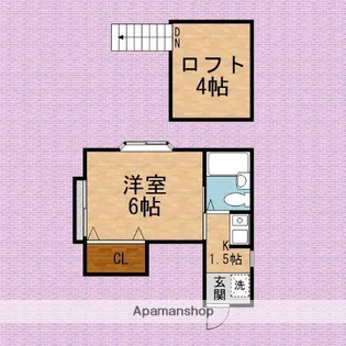 クレストアサカⅡ【2階】の間取り