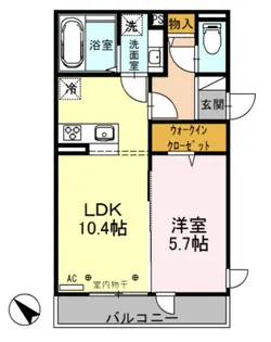 パルテール【2階】の間取り