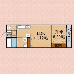 カイト ルネス【303号室号室】の間取り