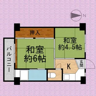 ビレッジハウス今福2号棟【3階】の間取り