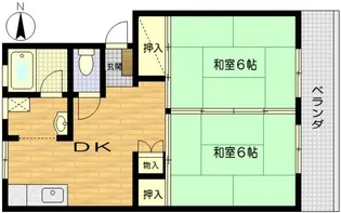 野本マンション【206号室号室】の間取り