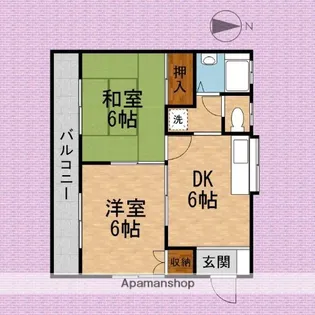 ウッディハイツ【2階】の間取り