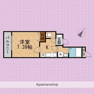 ラヴィエンテみずほ台【2階】の間取り