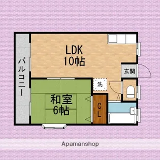 ハイツセセラギ【2階】の間取り