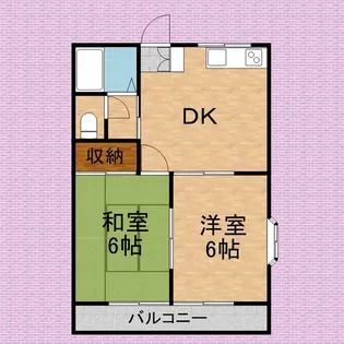 オレンジコーポ【201号室号室】の間取り