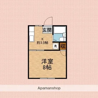 アサカハウス【1階】の間取り