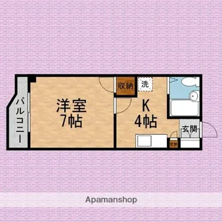 メゾン・ド・エモック【3階】の間取り