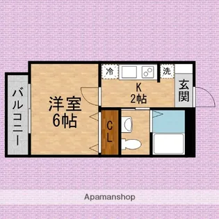 ウエストガーデンふじみ野【3階】の間取り