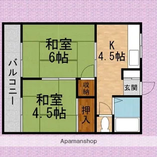 コーポ石崎【2階】の間取り