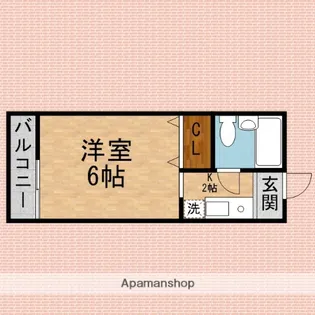 ヴィレッジSHIMA【202号室】の間取り