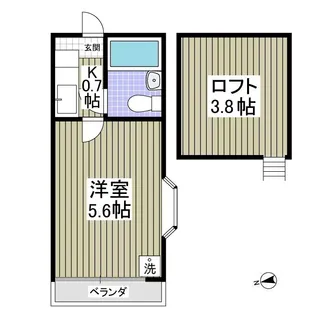 マーガレット【2階】の間取り