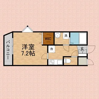 プライムガーデン鶴瀬【2階】の間取り