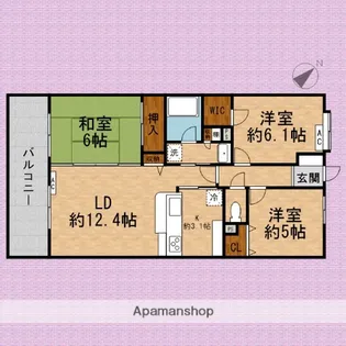 ライオンズガーデン朝霞台【5階】の間取り