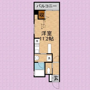 サンマリー鶴瀬【7階】の間取り